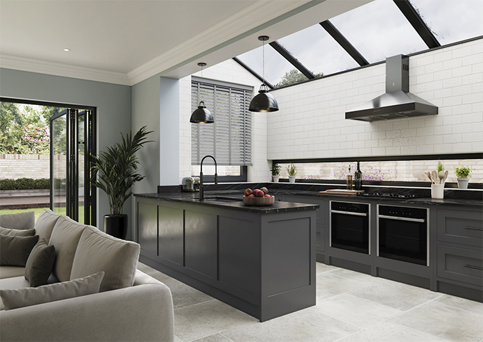 Ecowood Deluxe, Tranquil Grey Satin - Motorised Venetian Blind - Image 6